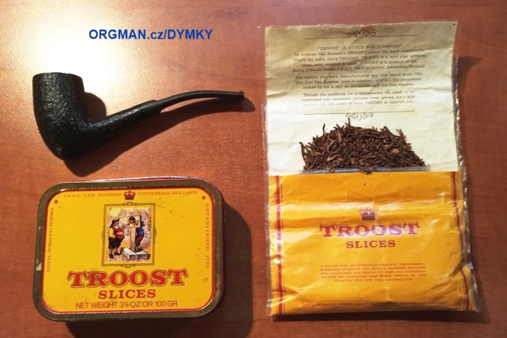 Retro ✅ tabák TROOST SLICES z roku 1973