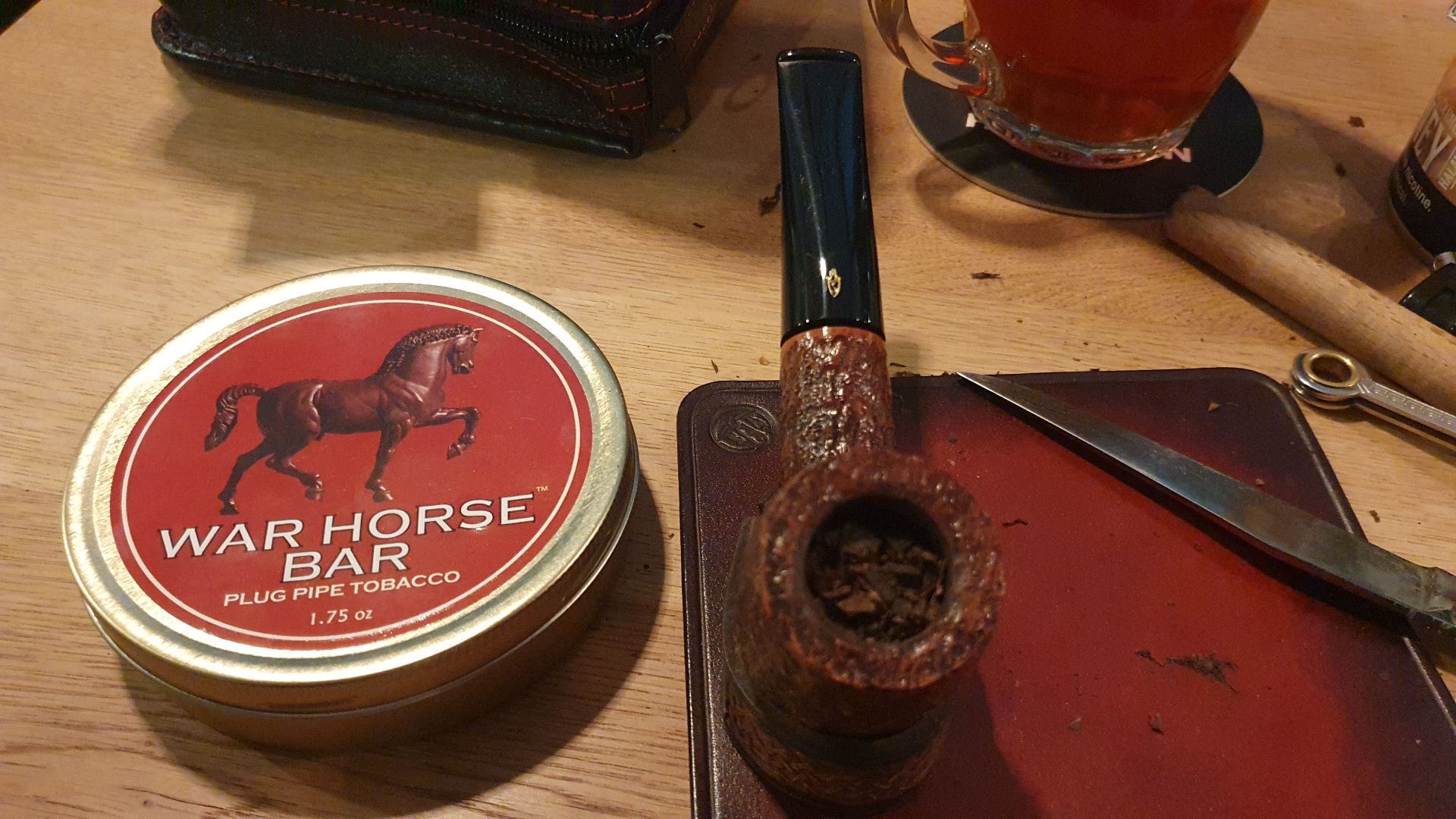 Gestern ein gelungener Abend mit War Horse Tabak.