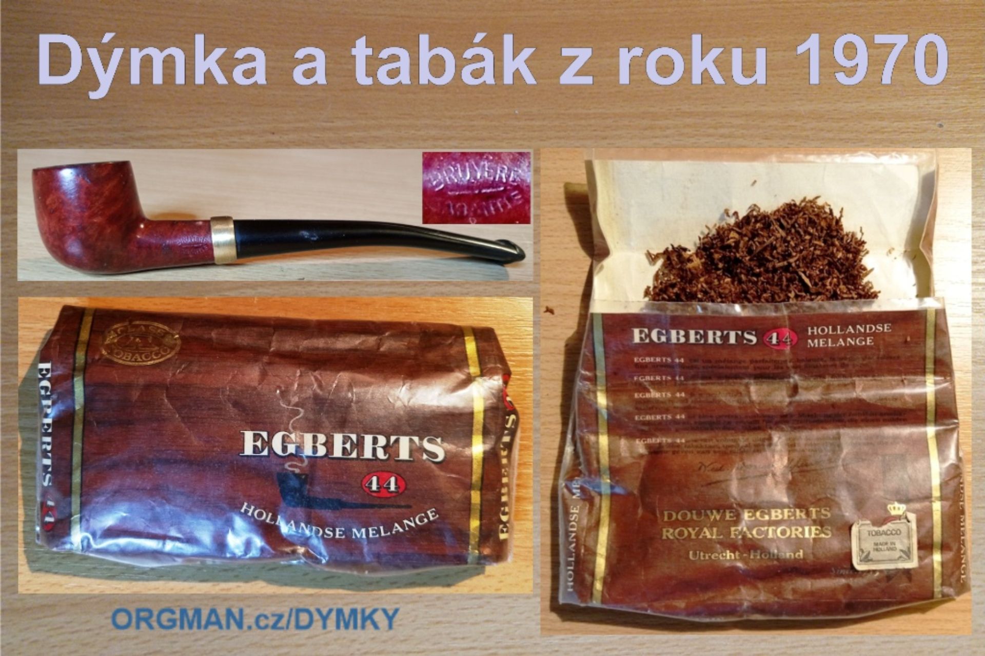 Retro ✅ tabák EGBERTS 44 z roku 1970