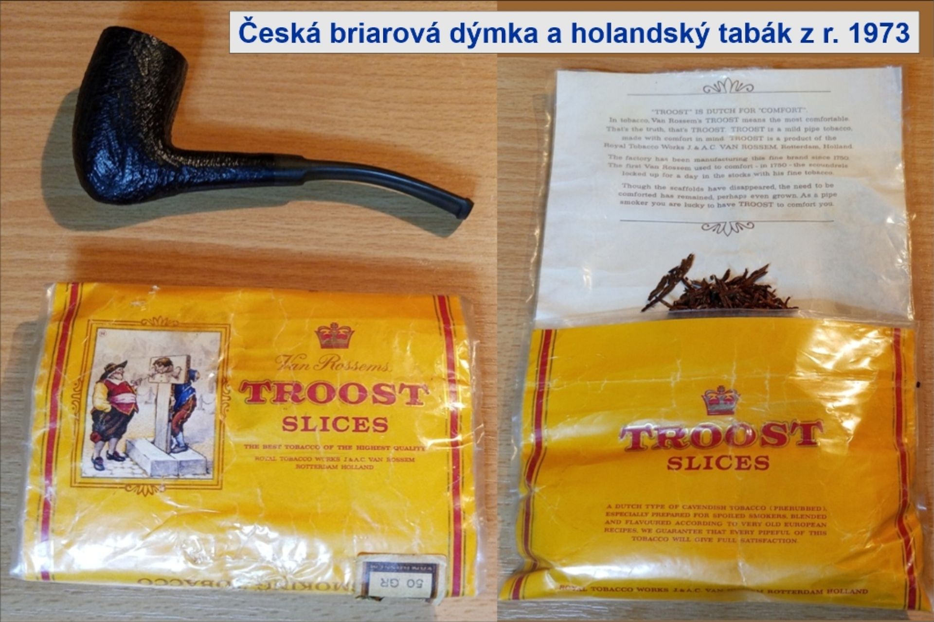 Retro Kuřba ✅ Tabák TROOST SLICES z roku 1973