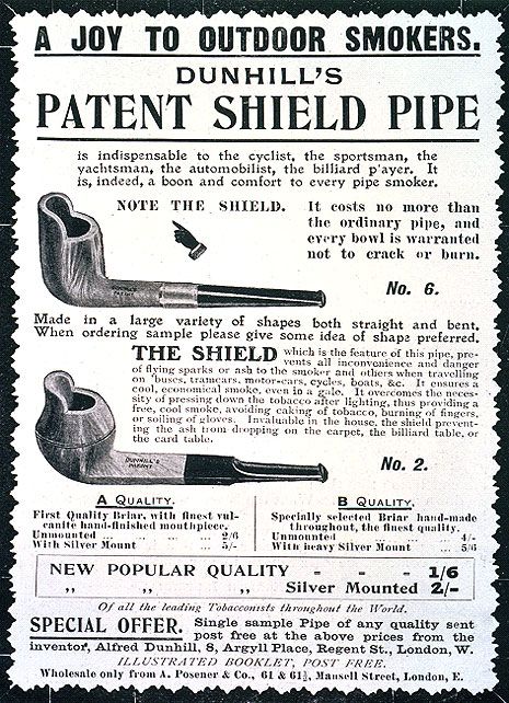 Dunhill Patent Shield Pipe - stoletá inovace