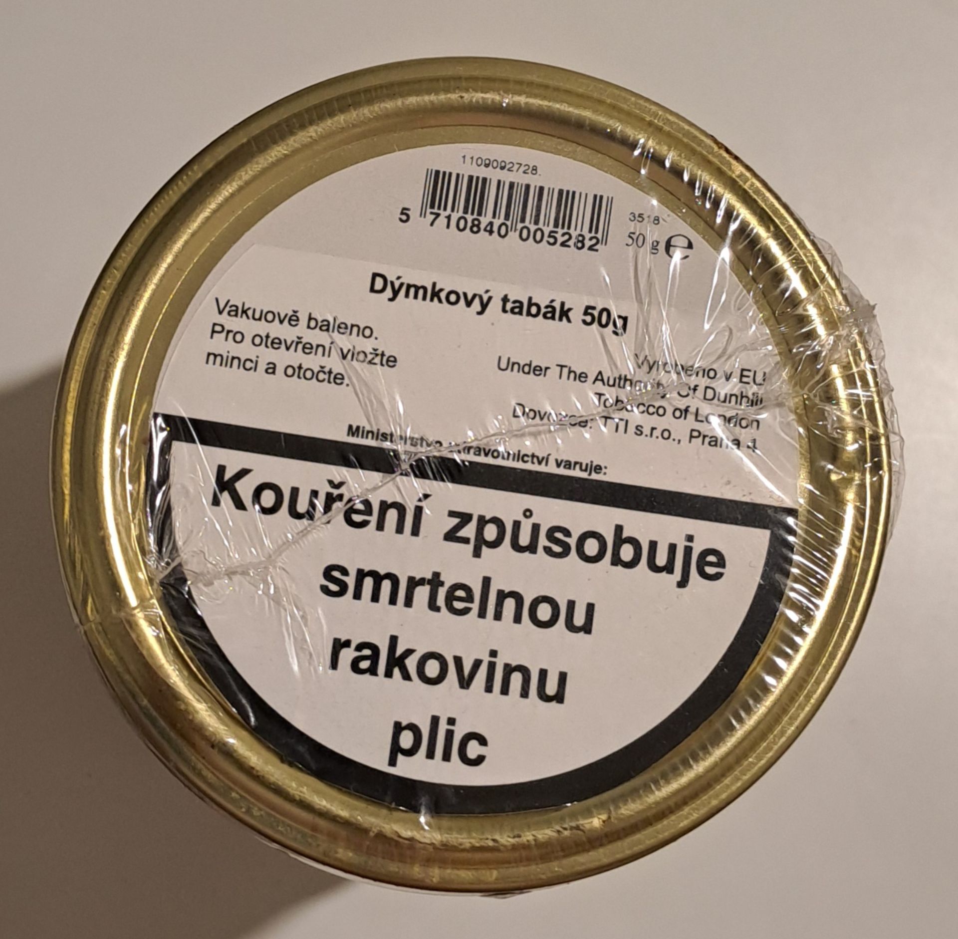 Sběratelský set: 5× archivní dýmkový tabák Dunhill Mixture 965 (r. 2011) + dýmka Butz-Choquin S-Pipe